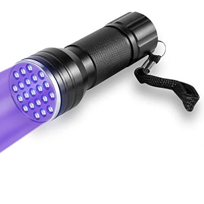 Afbeelding van Ultraviolette Zaklamp UV Torch, 21 LED Blacklight Flashlight Draagbare voor Huisdieren Urine Detector Vind Vlekken