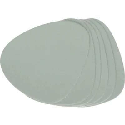 Afbeelding van Zeller Glasonderzetters 6ST mintgroen ledergroen 10x12 cm