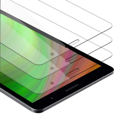 Afbeelding van Cadorabo 3x Screenprotector geschikt voor Huawei MediaPad T3 8 (8.0 inch) in KRISTALHELDER Getemperd Pantser Film (Tempered) Display beschermend glas 9H hardheid met 3D Touch
