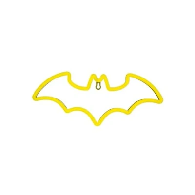 Afbeelding van Officieel gelicentieerd DC Comics Batman led neonlicht, iconische logo lamp, USB voeding, accessoires en decoratie voor jongenskamer Paladone