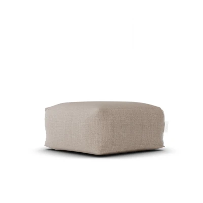 Afbeelding van Boho Square Pouf Taupe Laui Lounge