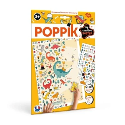 Afbeelding van Poppik Sticker poster Dinosaurus