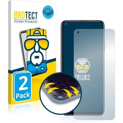 Afbeelding van BROTECT Screenprotector voor Xiaomi Mi 10T Folie Beschermfolie transparant volledig dekking (2 Stuks)