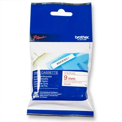 Image de Brother MK222 Rouge sur blanc Rouleau (0,9 cm x 8 m) 1 cassette(s) bande non plastifiée pour P Touch PT 100, 110, 55, 65, 70, 75, 80, 85, 90, BB4, M95