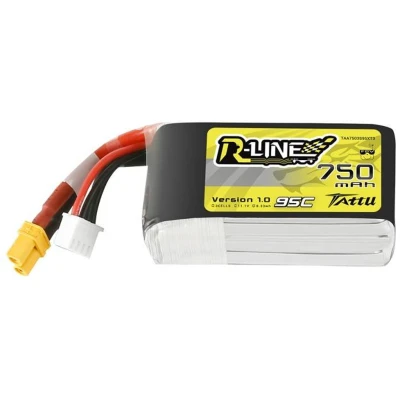 Afbeelding van Tattu LiPo accupack 11.1 V 750 mAh Aantal cellen: 3 95 C Softcase