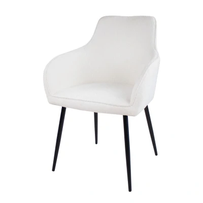Afbeelding van Maud eetkamerstoel boucle wit