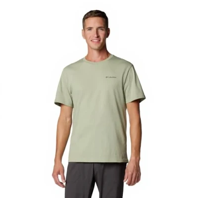 Afbeelding van Columbia Barton Springs Graphic TEE Tshirt print, Heren, Maat: Medium, Safari/black