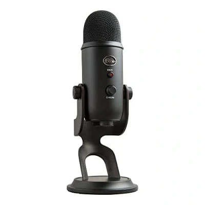 Afbeelding van Blue Yeti USB microfoon voor opnames, streaming, gaming, podcast op pc &amp; Mac, condensatormicrofoon laptop en met VO!CE effecten, verstelbare standaard, plug and play, zwart