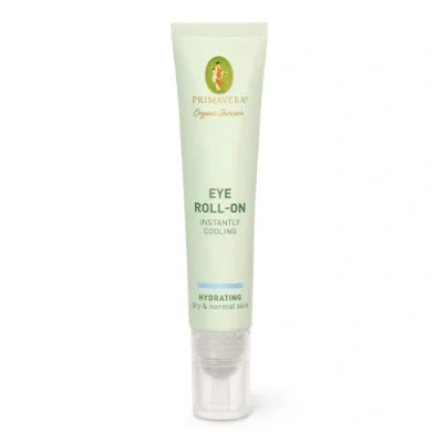 Afbeelding van PRIMAVERA Eye Roll On Instantly Cooling 12 ml natuurlijke cosmetica verfrist de ogen voor stralende en diepe oogcontouren verkoelend afzwellend veganistisch