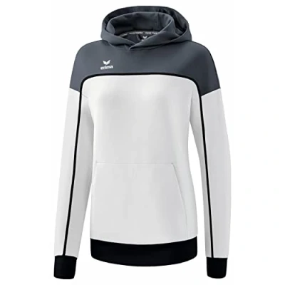 Afbeelding van CHANGE by erima sweatshirt met capuchon dames wit/slate grey/zwart / 34