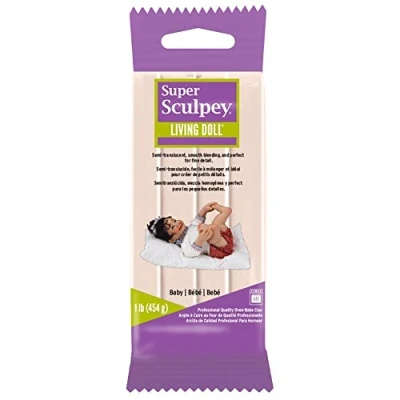Afbeelding van Super Sculpey living doll babyhuid 454 gr