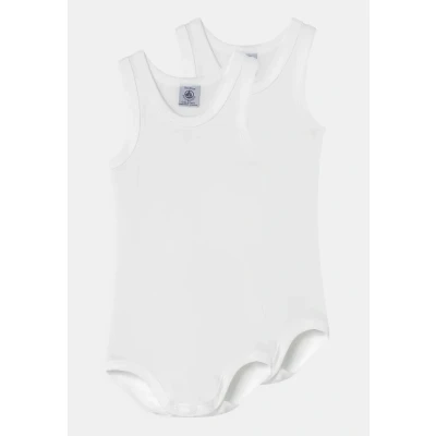 Afbeelding van Petit Bateau Jongens Romper in 2 pack de kleur Wit, maat: 86