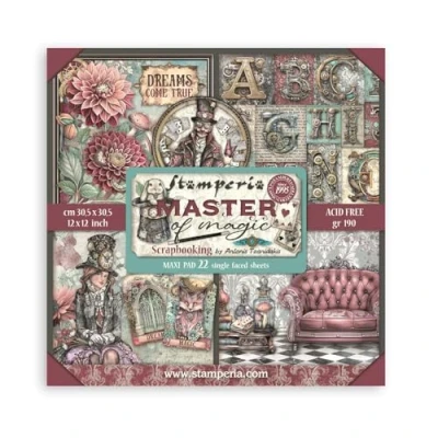 Afbeelding van Stamperia Master of Magic 12x12 Inch Paper Pack Maxi (Single Face) (SBBXLB21)