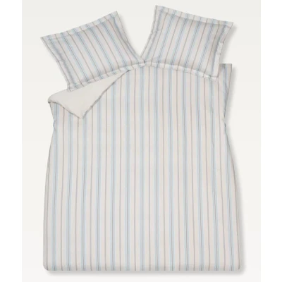 Afbeelding van Vandyck Serene Lines Dekbedovertrekset Powder Blue Lits jumeaux (240x200/220 + 2 Slopen)