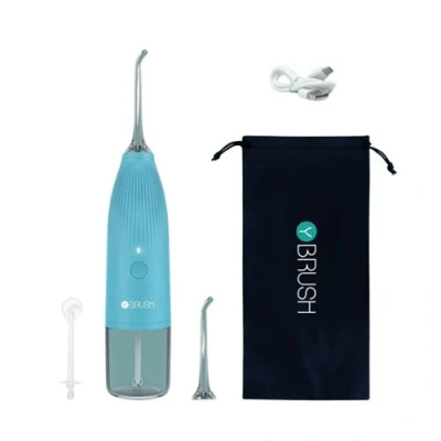 Image de Hydropulseur Y Brush avec gratte langue Bleu