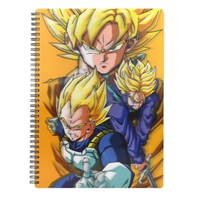 Afbeelding van Dragon Ball Notebook with 3D Effect Saiyans
