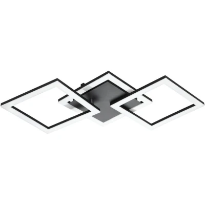 Afbeelding van EGLO connect.z Paranday Z Smart Plafondlamp 65 cm Zwart/Wit Instelbaar wit licht Dimbaar Zigbee