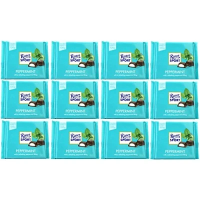 Afbeelding van Ritter Sport Pepermunt 100 g (12 stuks)