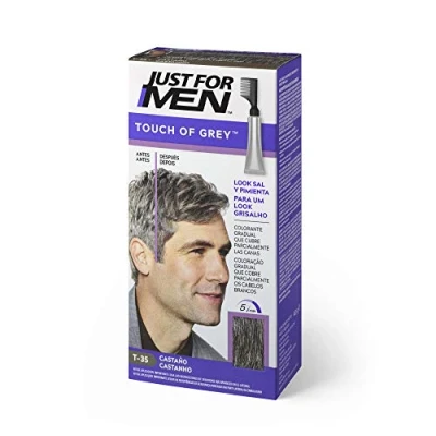 Afbeelding van Permanente Kleur Just For Men Touch of Grey Bruin (40 g)