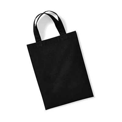 Afbeelding van Westford Mill Cotton Party Bag For Life WM103 Black