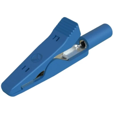 Afbeelding van SKS Hirschmann MA 1 bl Krokodillenklem Steekaansluiting 2 mm CAT I Blauw