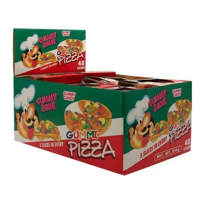 Afbeelding van Gummi Zone Mini Pizza&#039;s 48x