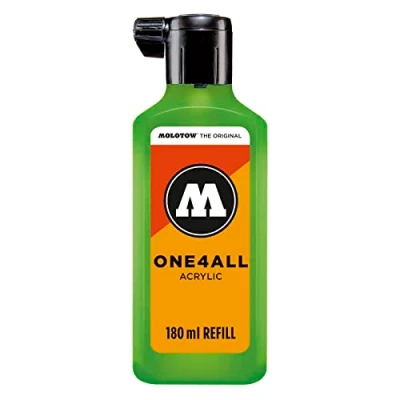 Afbeelding van Molotow ONE4ALL™ 180ml Groene navul Inkt op acrylbasis