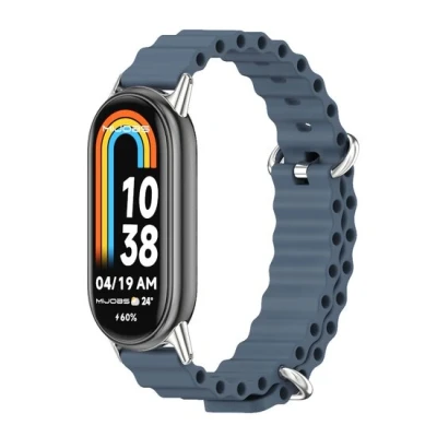 Afbeelding van Ocean siliconen bandje Blauw Xiaomi Smart band 8