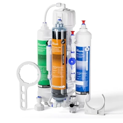 Afbeelding van Frizzlife FAF100 4 staps RODI omgekeerd osmose filtersysteem met DI harsfilter voor aquarium, 100 GPD