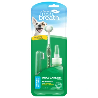 Afbeelding van Tropiclean Fresh Breath Oral Gel Kit Small Dogs Gebitsverzorging 59 ml 15 g