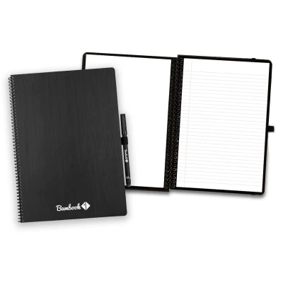 Afbeelding van Bambook Classic uitwisbaar notitieboek Original A4 Pagina&#039;s: Blanco &amp; Gelinieerd Duurzaam, herbruikbaar whiteboard schrift Met 1 gratis stift