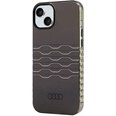Afbeelding van Audi IML Grille Pattern Back Case (MagSafe Compatible) Geschikt voor Apple iPhone 15 Plus (6.7&quot;) Zwart