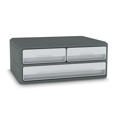 Image de CEP Module de rangement MoovUp, 3 tiroirs, gris