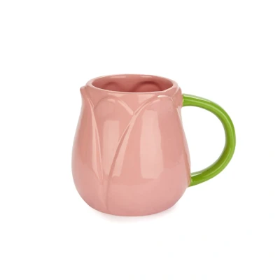 Afbeelding van Balvi Mok Tas Beker Tulp Roze Keramiek
