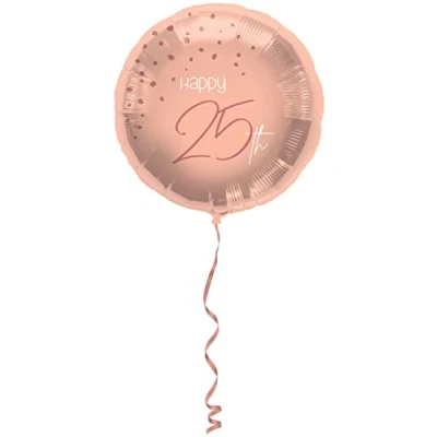 Afbeelding van Folat Folieballon 25 Jaar Elegant Lush Blush 45 cm