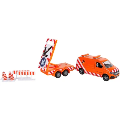 Afbeelding van Kids Globe VW Transporter met Pijlwagen en Licht Die Cast