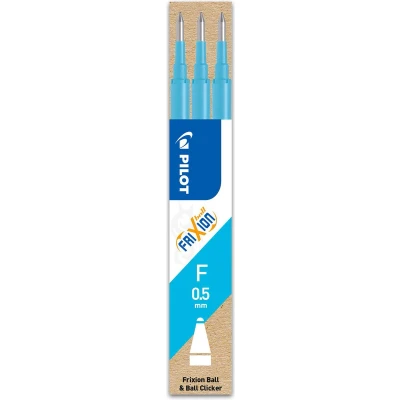 Afbeelding van Pilot Vullingen Frixion Ball en Click Lichtblauw 0.5 3 stuks