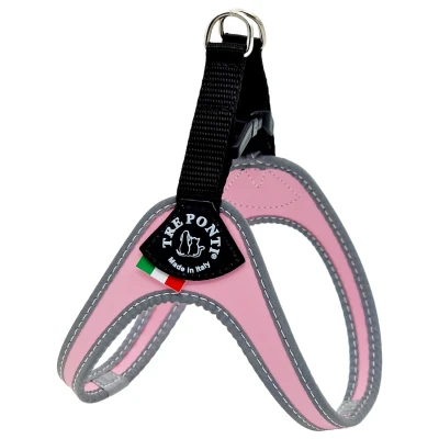 Afbeelding van Tre Ponti Fibbia Basic Tuig Roze&amp;Reflectie Hondenharnas 48 62 cm Tot 9 Kg