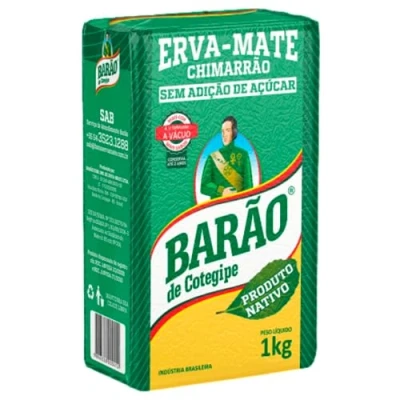 Afbeelding van Mate Inheemse thee, natuurlijk, vacuümverpakking, Erva BARÃO Nativa 1 kg