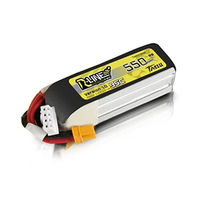 Afbeelding van Tattu 3S Lipo accu 550 mAh 11,1 V 95 C met XT30 R serie aansluiting voor FPV multirotor van maat 100 tot 180