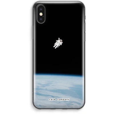Afbeelding van Case Company® hoesje geschikt voor iPhone XS Max Alone in Space Soft Cover Telefoonhoesje Bescherming aan alle Kanten en Schermrand
