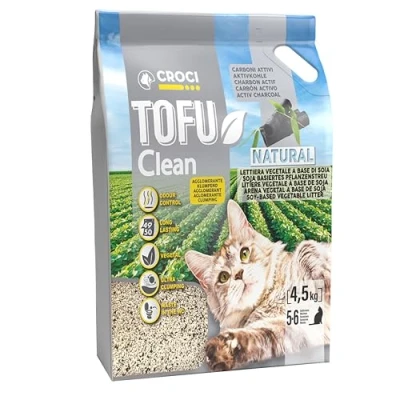 Afbeelding van 4,5kg Croci Tofu Clean Active kattenbakvulling