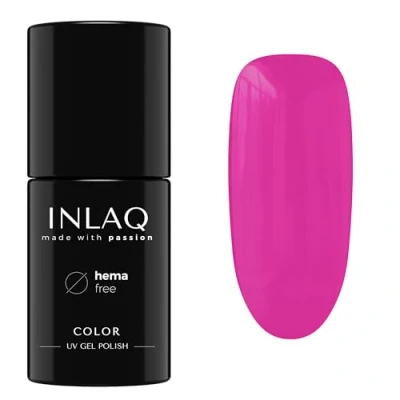 Afbeelding van INLAQ® UV nagellak, verschillende kleuren, pasteltinten, collectie Crazy Rainbow gelnagellak kersenkleur 6 ml