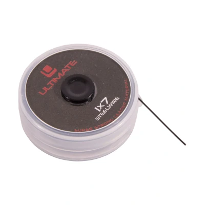 Afbeelding van Ultimate 1x7 steelwire black coating 40lb 10m Roofvis onderlijnmateriaal