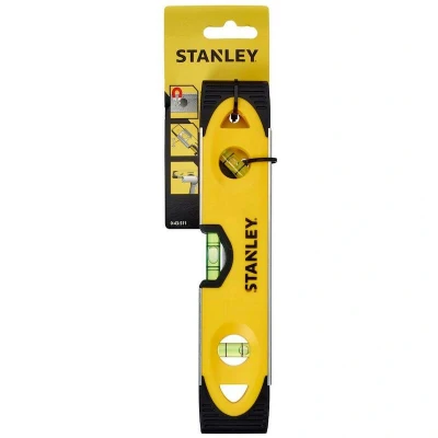 Image de STANLEY 0 43 511 Niveau à bulle Torpedo 250mm aluminium magnétique 3L