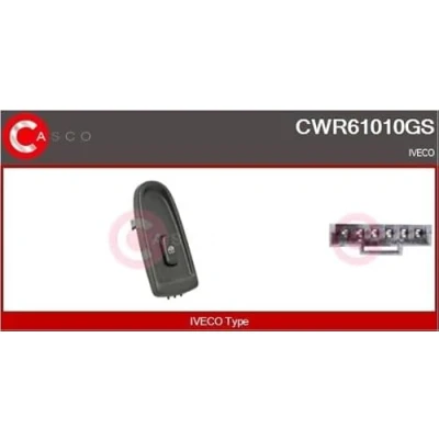 Afbeelding van CASCO CWR61010GS Schakelaar, raamopener Rechts voor IVECO: DAILY 4 Kasten/Kombi,
