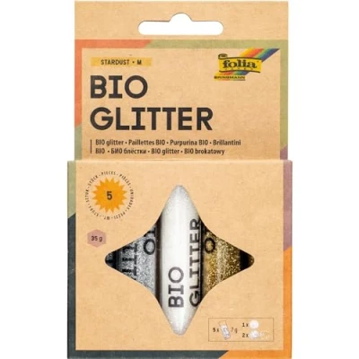 Afbeelding van folia Paper Glitterpoeder bio dust 7gr 5 stuks 3kl