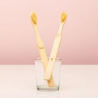 Afbeelding van Bamboe Tandenborstels (Set Van 2) Nudie