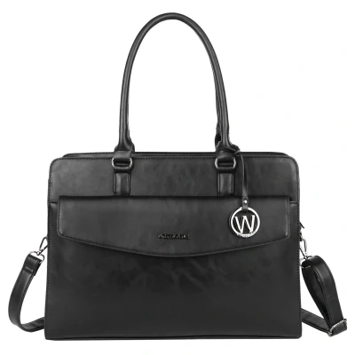 Afbeelding van Wimona Valentina Laptoptas black Damestas