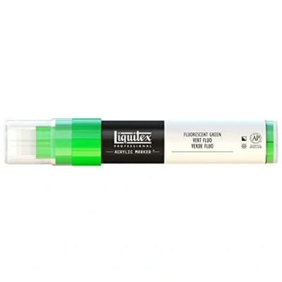 Afbeelding van Liquitex 00056 marker, brede punt, 8 15 mm, fluorescerend groen